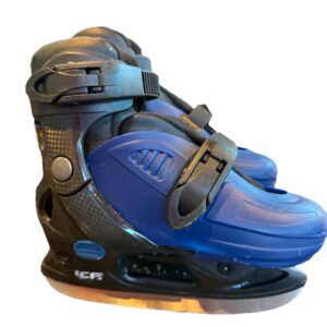 Used Ice Blue / Black Skates Size Y9 - Y12