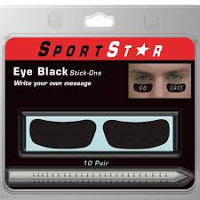 Eye Black Stick On With Pen Black