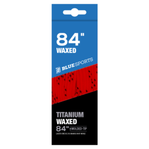 Blue Sports Laces Red Waxed 84"
