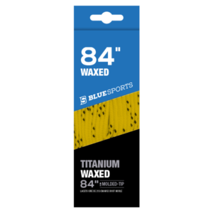 Blue Sports Laces Yellow Waxed 84"