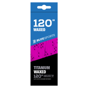 Blue Sports Laces Pink Waxed 120"