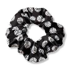 Volleyball Scrunchie Black