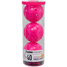 Franklin Outdoor Pickleballs 3 Pack X-40 Pink