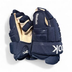 Used Reebok Pro Hockey Gloves Blue 15"