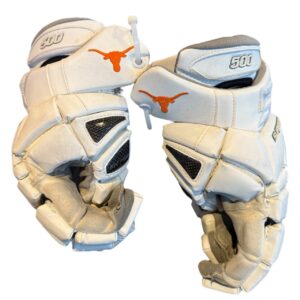 Used STX Surgeon " Team Texas Long Horns" Lacrosse Gloves 12"