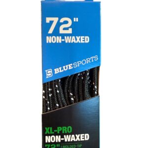 Blue Sport Laces Black Cloth 72"