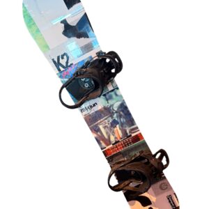 Used K2 Raygun Snowboard W / Burton Freestyle bindings 153cm